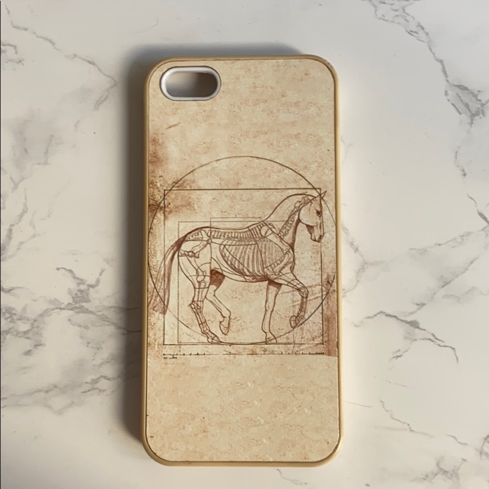 iPhone case- Da Vinci horse artwork